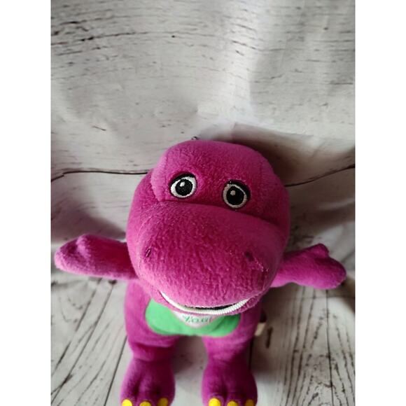 Barney The Dinosaur Plush Toy stuffed animal 9" Does Not Work - Picture 3 of 5
